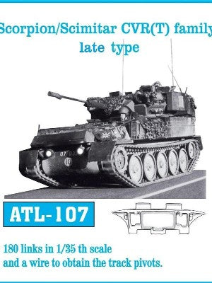 Friulmodel 107 1/35 Scorpion/ Scimitar CVR(T) Late Track Set (180 Links) (D)
