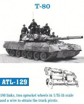 Friulmodel 129 1/35 T80 Track Set (180 Links & 2 Sprocket Wheels)