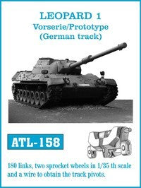 Friulmodel 158 1/35 Leopard 1 Vorserie/Protype (German) Track Set (180 Links & 2 Sprocket Wheels) (D)