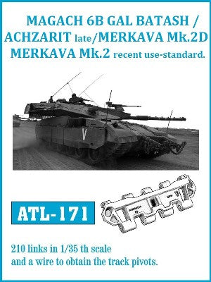 Friulmodel 171 1/35 GAL Batash/Achzarit Late/Merkava 3D Track Set (210 Links)