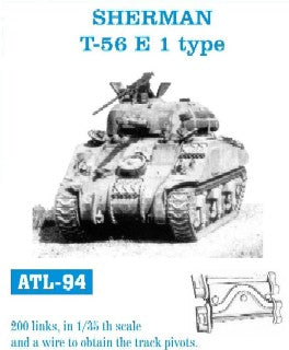 Friulmodel 94 1/35 Sherman T56 E1 Type Track Set (200 Links)