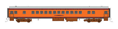 Fox Valley Models 10047 HO Scale 1935 Hiawatha Coach - Ready to Run -- Milwaukee Road #4415 (1935 Scheme, orange, maroon, gray Roof)