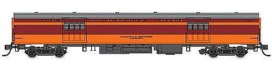 Fox Valley Models 10088 HO Scale Milwaukee Road 1935-Built Express Car - Ready to Run -- Milwaukee Road #1118 (1948 Scheme, orange, maroon, gray Roof)