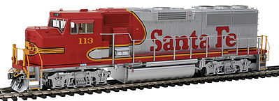 Fox Valley Models 20101 HO Scale EMD GP60M - Standard DC -- Santa Fe #113 (Warbonnet, silver, red)