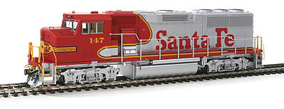 Fox Valley Models 20103 HO Scale EMD GP60M - Standard DC -- Santa Fe #147 (Warbonnet; silver, red)