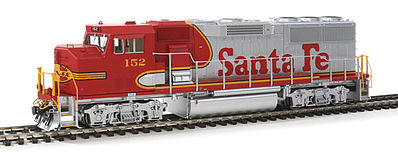 Fox Valley Models 20104 HO Scale EMD GP60M - Standard DC -- Santa Fe #152 (Warbonnet, silver, red)