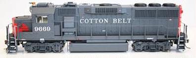 Fox Valley Models 20351 HO Scale EMD GP60 Late - Standard DC -- Cotton Belt SSW #9635 (gray, red)