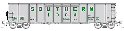 Fox Valley Models 30417 HO Scale Southern Silverside Coal Gondola 6-Pack - Ready to Run -- Southern Railway Set #2 (silver, green)