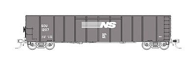 Fox Valley Models 30422 HO Scale Southern Silverside Coal Gondola 6-Pack - Ready to Run -- Norfolk Southern SOU Set #3 (gray, white)