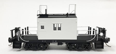 Fox Valley Models 31169 HO Scale Milwaukee Road Transfer Caboose Late Version - Ready to Run -- Painted, Unlettered (white, black)