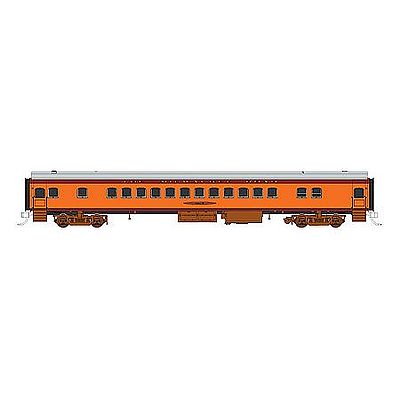 Fox Valley Models 40043 N Scale 1935 Hiawatha Streamlined Coach - Ready to Run -- Milwaukee Road #4408 (orange, gray, maroon)