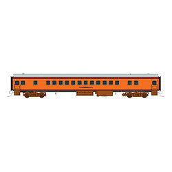 Fox Valley Models 40044 N Scale 1935 Hiawatha Streamlined Coach - Ready to Run -- Milwaukee Road #4413 (orange, gray, maroon)