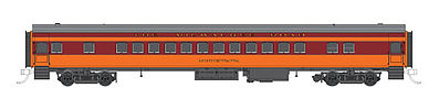 Fox Valley Models 40063 N Scale 1935 Hiawatha Parlor - Ready to Run -- Milwaukee Road Ishkoodah (1948 Scheme, orange, maroon, dark gray Roof)
