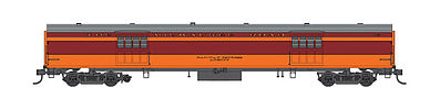 Fox Valley Models 40095 N Scale 1935 Hiawatha Express Car - Ready to Run -- Milwaukee Road #1116 (1948 Scheme, orange, maroon, dark gray Roof)