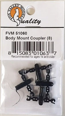 Fox Valley Models 51060 N Scale Body-Mount Coupler pkg(8)