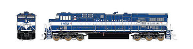 Fox Valley Models 70008 N Scale GE ES44AC GEVO - Standard DC -- Georgia Railroad (Fantasy Heritage Scheme, blue, white)