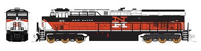 Fox Valley Models 70015 N Scale GE ES44AC GEVO - Standard DC -- New Haven (Fantasy Heritage Scheme)