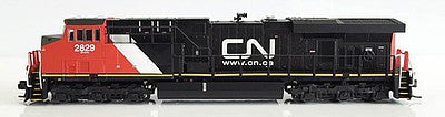 Fox Valley Models 70244 N Scale GE ES44AC - Standard DC -- Canadian National #2832 (black, red, white, Website Noodle Logo)