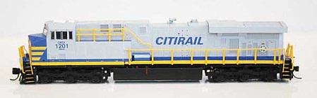 Fox Valley Models 70249 N Scale GE ES44AC - Standard DC -- Citirail Leasing CREX 1523 (gray, blue, yellow)
