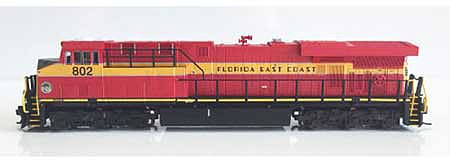Fox Valley Models 70413 N Scale GE ES44C4 - Standard DC -- Florida East Coast 812 (red, yellow, black)