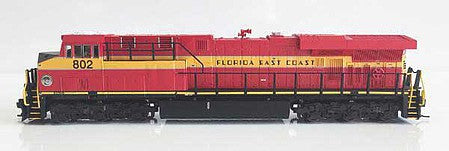 Fox Valley Models 70414 N Scale GE ES44C4 - Standard DC -- Florida East Coast 816 (red, yellow, black)