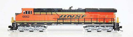 Fox Valley Models 70416 N Scale GE ES44C4 - Standard DC -- BNSF Railway 4225 (orange, black, Wedge Logo, PTC Antenna)