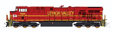 Fox Valley Models 70457 N Scale GE ES44AC - Standard DC -- Norfolk Southern #8104 (Lehigh Valley Heritage Scheme; Cornell Red, white)