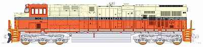 Fox Valley Models 70458 N Scale GE ES44AC - Standard DC -- Norfolk Southern #8105 (Interstate Heritage Scheme; cream, orange, gold)