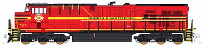 Fox Valley Models 70459 N Scale GE ES44AC - Standard DC -- Norfolk Southern #8114 (Original Norfolk Southern Heritage Scheme; red/yellow)