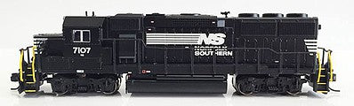 Fox Valley Models 70651 N Scale EMD GP60 Late Version - Standard DC -- Norfolk Southern #7107 (As-Delivered, black, white)