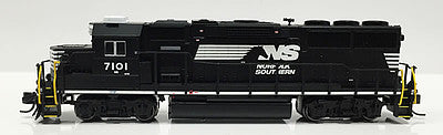 Fox Valley Models 70676 N Scale EMD GP60 Late Version - Standard DC -- Norfolk Southern 7101 (black, Horse Head Logo)