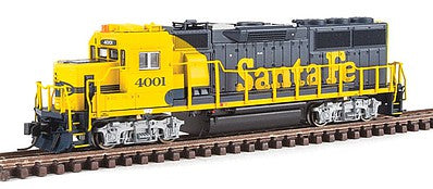 Fox Valley Models 70701 N Scale EMD GP60 Early Version - Standard DC -- Santa Fe #4001 (As-Delivered Warbonnet, blue, yellow)