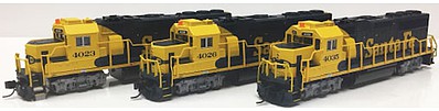 Fox Valley Models 70753 N Scale EMD GP60 Late Version - Standard DC -- Santa Fe #4035 (Warbonnet, blue, yellow)