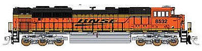 Fox Valley Models 71104 N Scale EMD SD70ACe w/Isolated Cab & Low Headlight - Standard DC -- BNSF Railway #8532 (orange, balck, yellow, Wedge Logo)