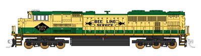 Fox Valley Models 71153 N Scale EMD SD70ACe w/NS Details - Standard DC -- Norfolk Southern #1067 (Reading Heritage Scheme; green, yellow)