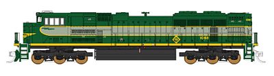 Fox Valley Models 71154 N Scale EMD SD70ACe w/NS Details - Standard DC -- Norfolk Southern #1068 (Erie Heritage Scheme; 2-Tone Green)
