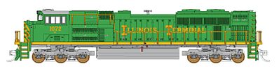 Fox Valley Models 71158 N Scale EMD SD70ACe w/NS Details - Standard DC -- Norfolk Southern #1072 (Illinois Terminal Heritage Scheme; green, yellow)
