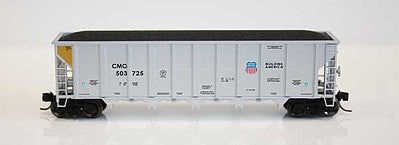 Fox Valley Models 83056 N Scale Trinity RD-4 Hopper 12 Pack - Ready to Run -- Union Pacific CMO Set 6 (silver, yellow, UP Building America Logo)