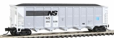 Fox Valley Models 8306 N Scale Trinity RD-4 Hopper - Ready to Run -- Norfolk Southern (silver, White Ends)