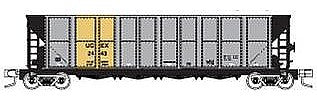Fox Valley Models 83124 N Scale Trinity RD-4 Hopper 12-Pack - Ready to Run -- Union Electric Co. UCEX #4 (silver, yellow, black)