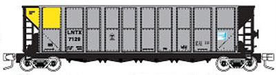 Fox Valley Models 83210 N Scale Trinity RD-4 Hopper - Ready to Run -- Alliant Energy LNTX (silver, black, yellow)