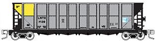 Fox Valley Models 83211 N Scale Trinity RD-4 Hopper 12-Pack - Ready to Run -- Alliant Energy LNTX #1 (silver, black, yellow)
