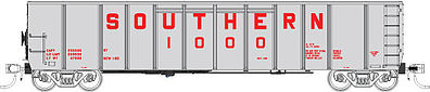Fox Valley Models 83402 N Scale Southern Silverside Coal Gondola - Ready to Run -- Southern Railway #2 (silver, red)