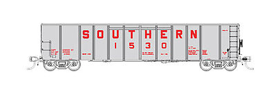 Fox Valley Models 83413 N Scale Southern Silverside Coal Gondola 6-Pack - Ready to Run -- Southern Railway CNO&TP Set #1 (silver, red)