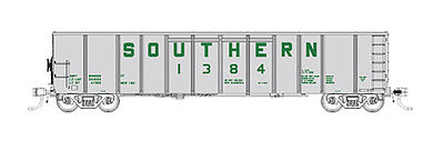 Fox Valley Models 83416 N Scale Southern Silverside Coal Gondola 6-Pack - Ready to Run -- Southern Railway Set #1 (silver, green)