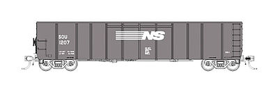 Fox Valley Models 83423 N Scale Southern Silverside Coal Gondola 6-Pack - Ready to Run -- Norfolk Southern SOU Set #4 (gray, white)