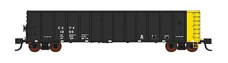 Fox Valley Models 83507 N Scale Pullman-Standard Coal Gondola 6-Pack - Ready to Run -- Cajon Electric Power CEPX Set No. 3 (black, yellow)