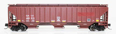 Fox Valley Models 850071 N Scale 4750 Cu.Ft. 3-Bay Covered Hopper - Ready to Run -- GATX Leasing GACX 469515 (Boxcar Red)