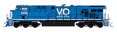 Fox Valley Models 89305 HO Scale GE ES44AC - Standard DC -- Virginian & Ohio #4420 (blue, white, Allen McClelland's Model Railroad)