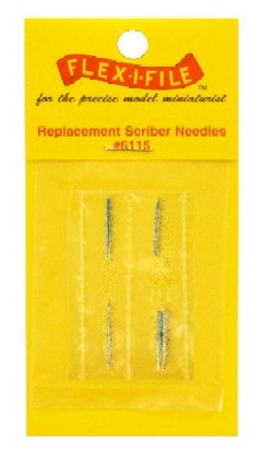 Flex-I-File 6115 Scriber Needle Replacements: 3ea Coarse, Fine